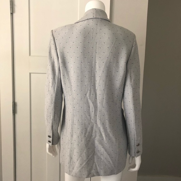 St. John Collection Blazer Jacket 8 Blue Button - Picture 5 of 6